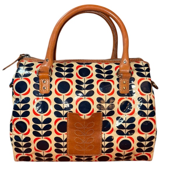 Orla Kiely Handbags - Orla Nancy Tote Shoulder Crossbody Bag Kiely Summer Flower Stem Print